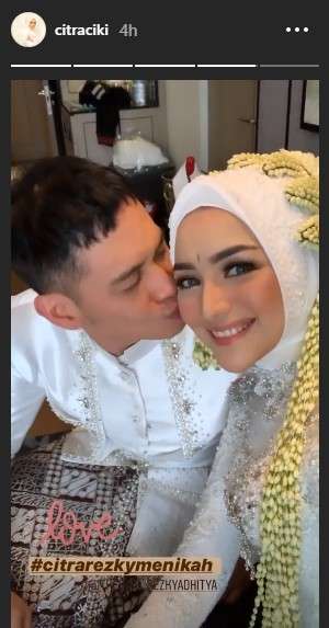 citra kirana dan rezky resmi menikah