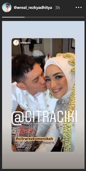 citra kirana dan rezky resmi menikah