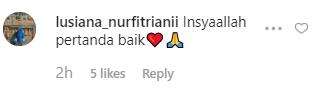 Semoga ini pertanda baik.