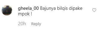Ayu dibilang pake baju putrinya, Bilqis.