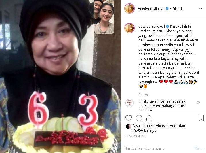 unggahan Dewi Perssik