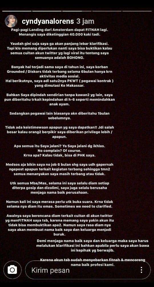 cyndy adik kriss Hatta
