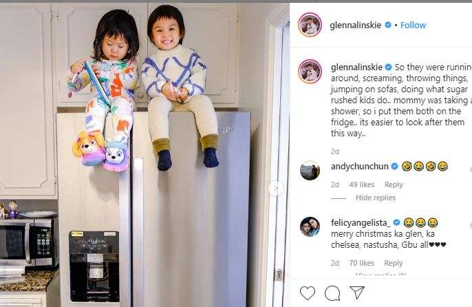 Nastusha di atas kulkas