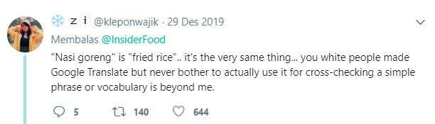 Lain kali pakai Google Translate, ya!