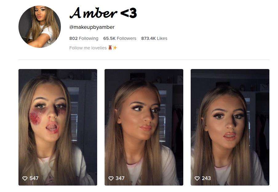 Amber menyuarakan masalah KDRT melalui video tutorial makeup.