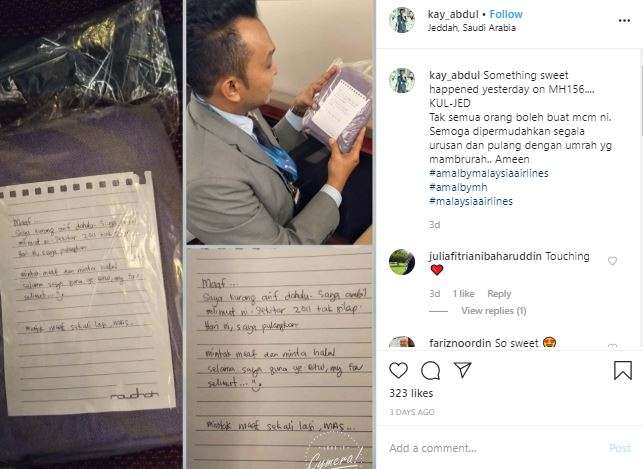 Selimut yang dikembalikan penumpang