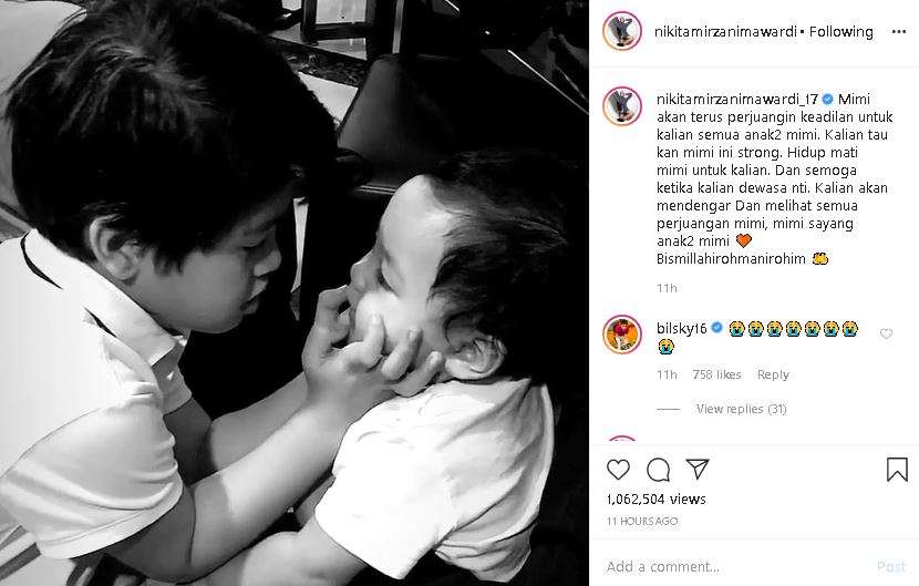 unggahan haru nikita mirzani