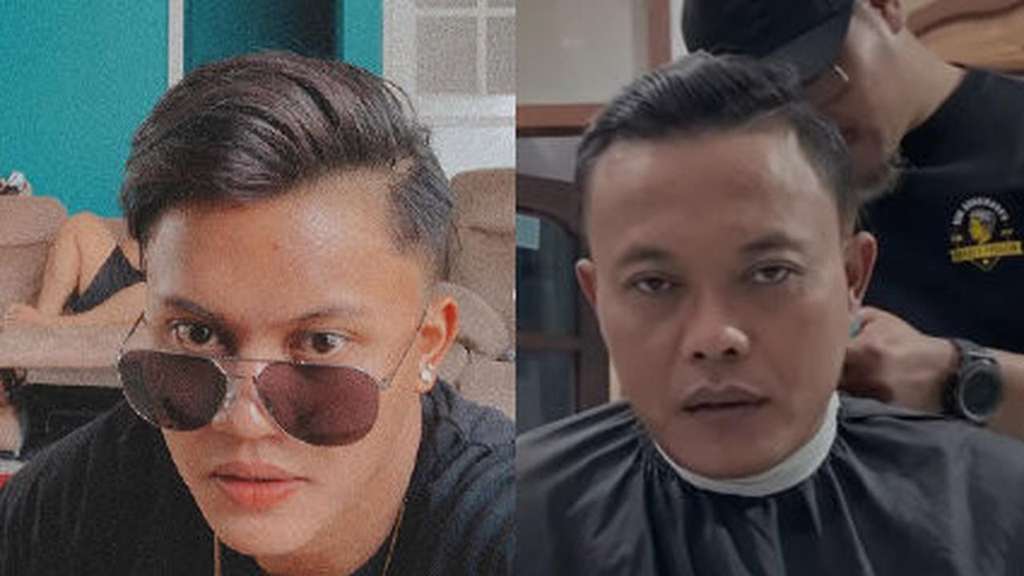 Setelah potong rambut, Sule memang mirip Rizky Febian, putranya.