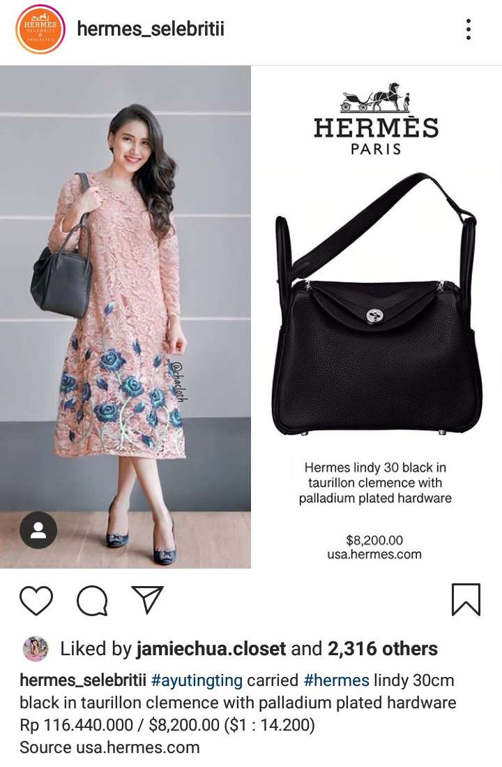 Tas Hermes Ayu Ting Ting