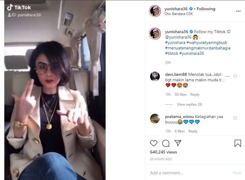 yuni  shara main tik tok