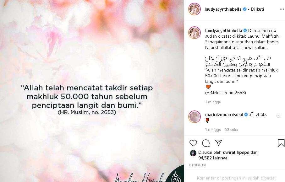 postingan bella
