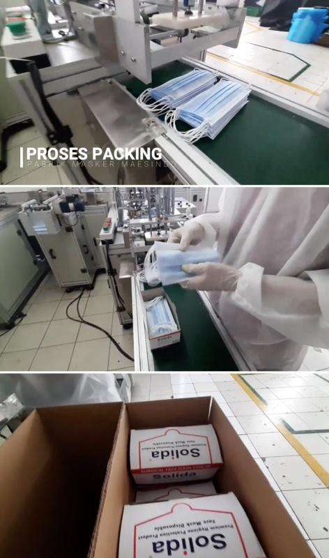 Proses masker bedah yang higienis