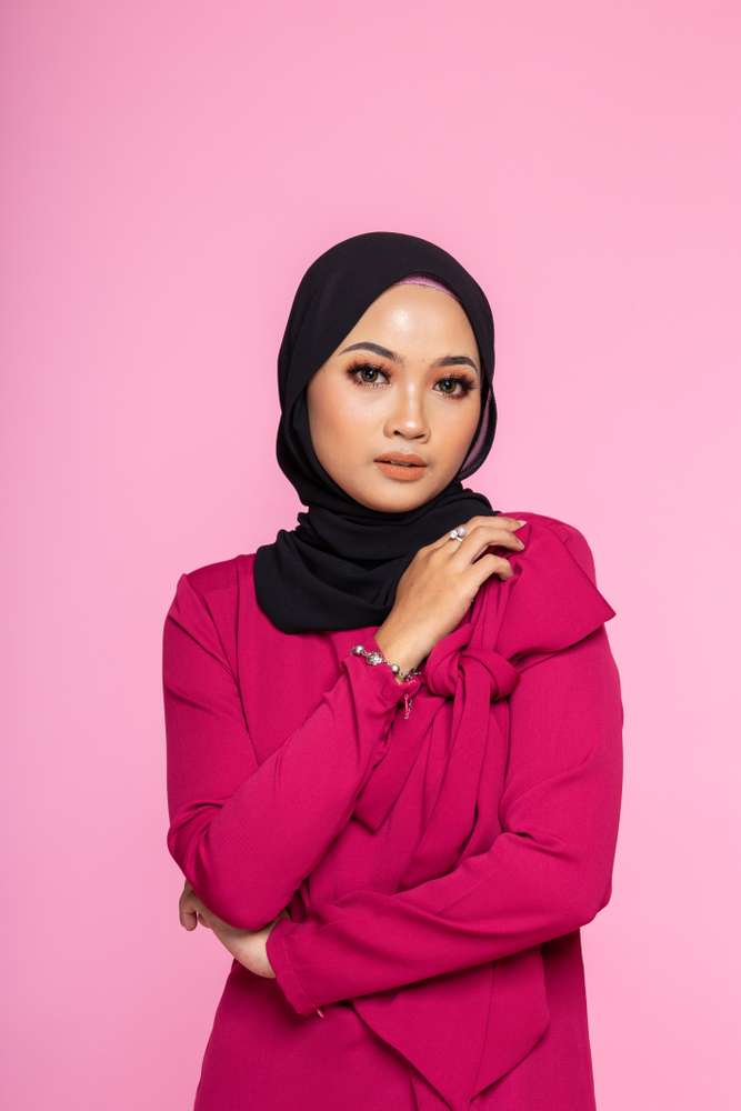 Ilustrasi hijaber cantik