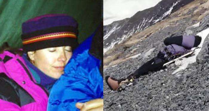 Jasad beku Francys Arsentiev alias Sleeping Beauty jadi penunjuk arah di Puncak Everest.