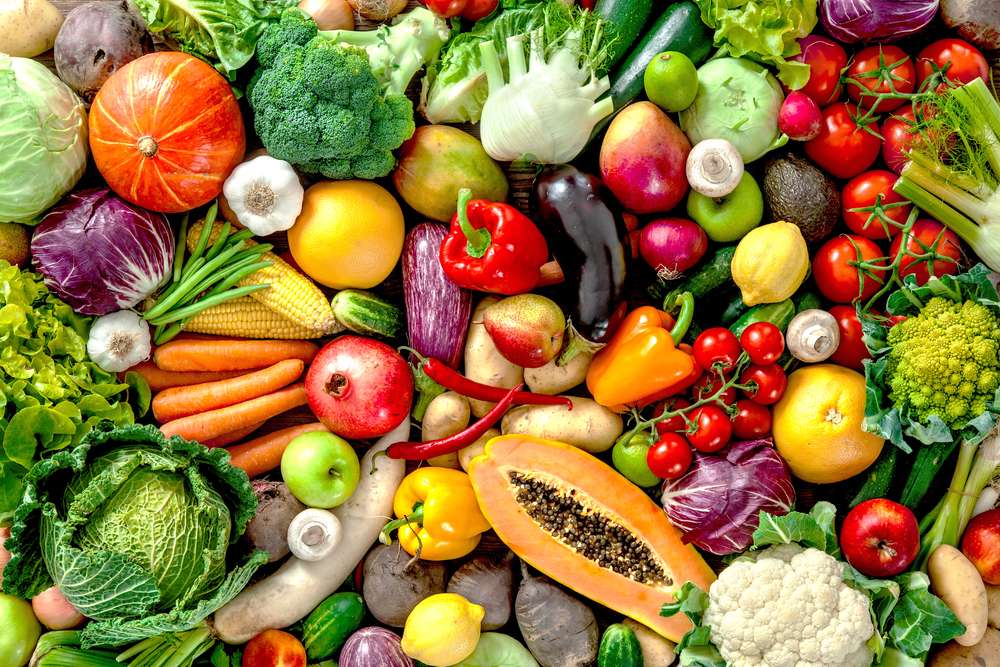 ilustrasi makanan sehat
