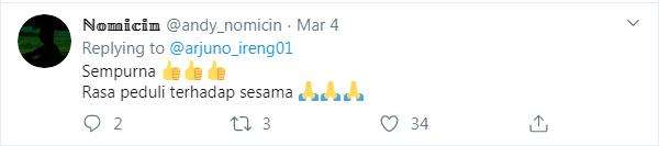 Peduli terhadap sesama.