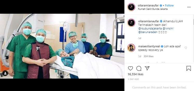 Olla Ramlan pasca operasi.
