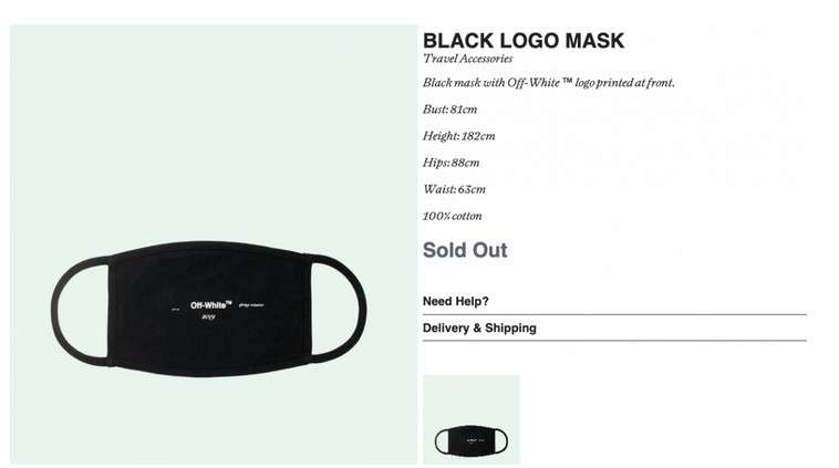 Masker Off White