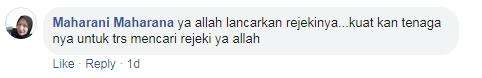 Lancarkan rejeki dan kuatkan tenaganya.
