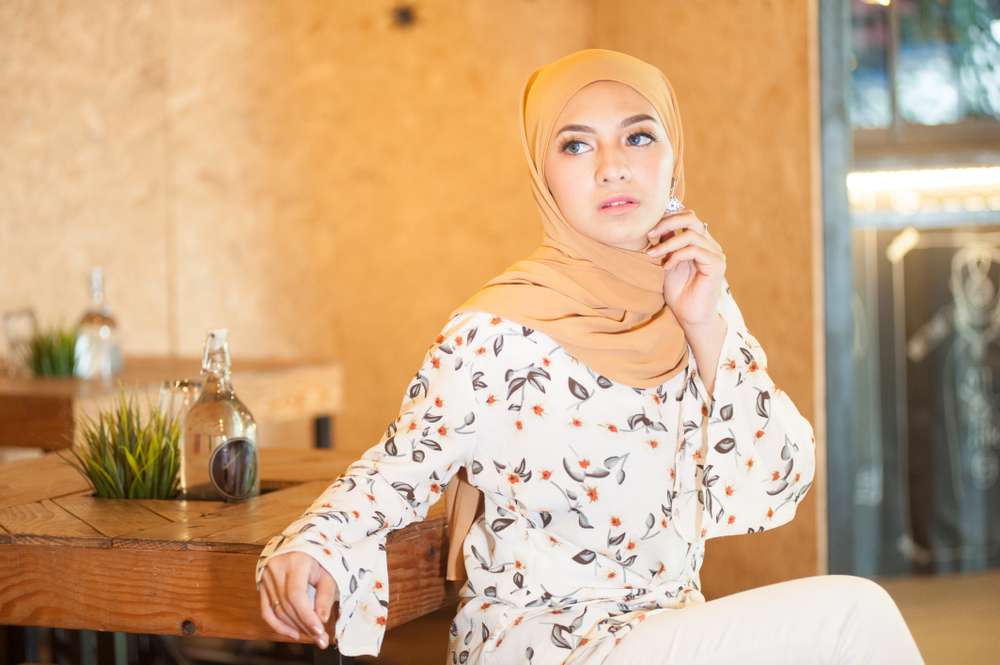 Ilustrasi hijaber cantik