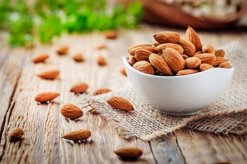 ilustrasi kacang almond
