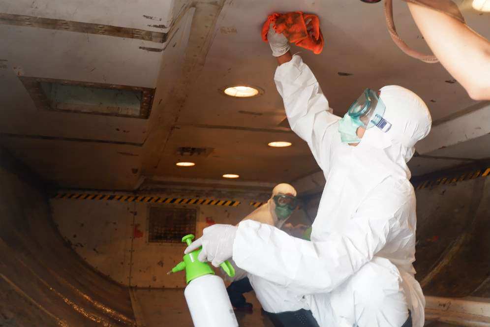 Lion Air disinfektan