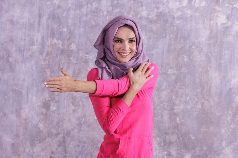 ilustrasi hijaber olahraga