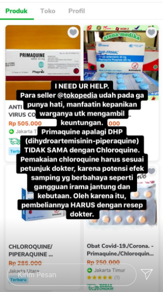 Chloroquine Dijual Bebas