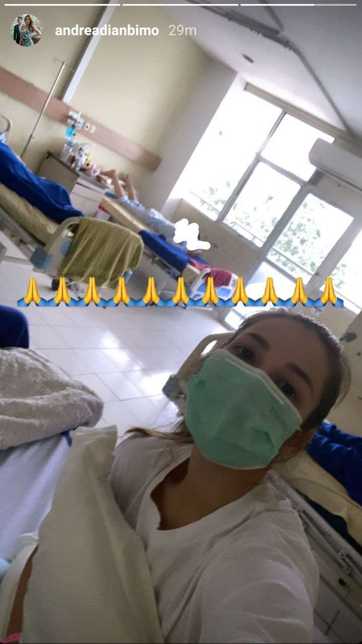 Andrea Dian diisolasi