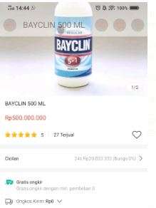 Harga produk Bayclin.