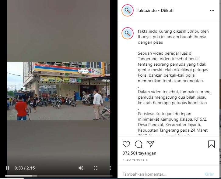 Pengamanan pemuda Tangerang