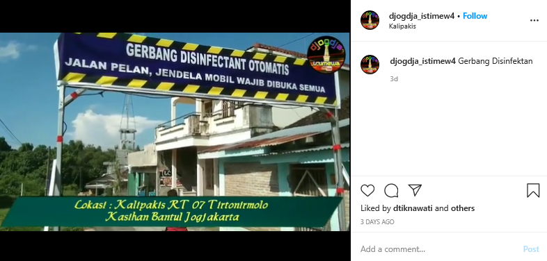 Gerbang Disinfektan Otomatis