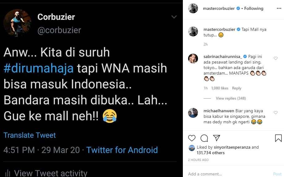 unggahan deddy corbuzier