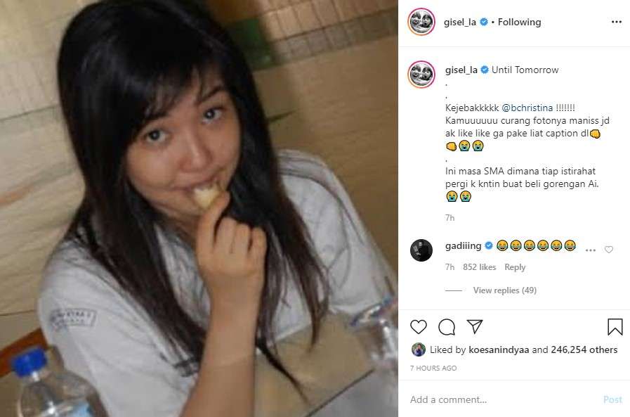 unggahan gisella anastasia