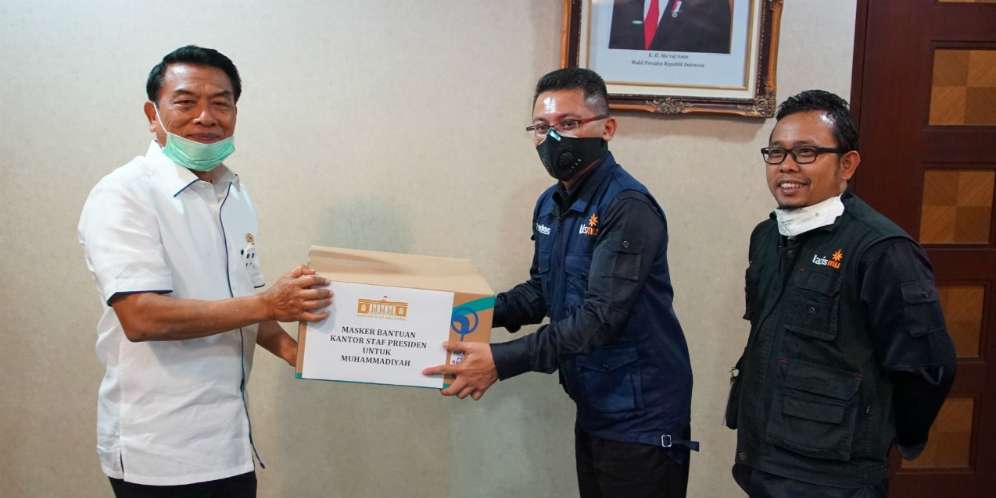 Moeldoko salurkan masker