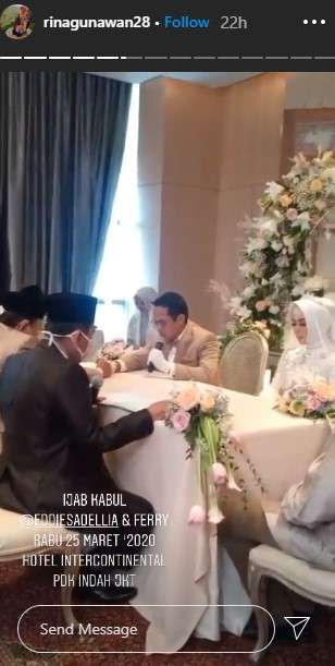 Eddies Adelia Menikah