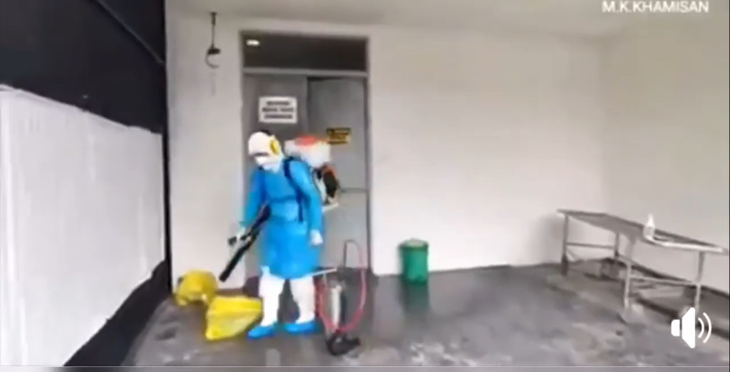 decon ruang jenazah