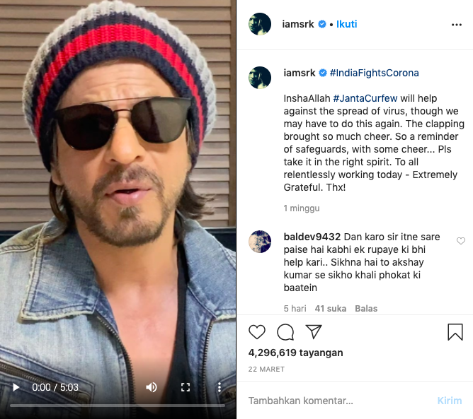Shah Rukh Khan Jalani Karantina