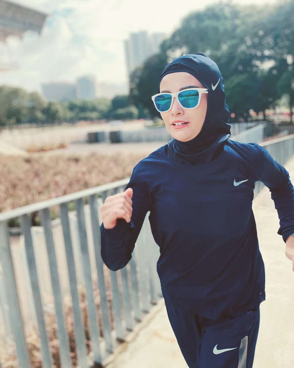 soraya larasari sedang lari