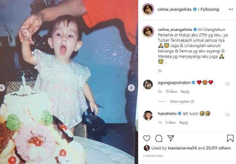 celine evangelista kecil celine evangelista kecil