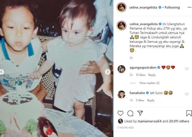 celine evangelista kecil celine evangelista kecil