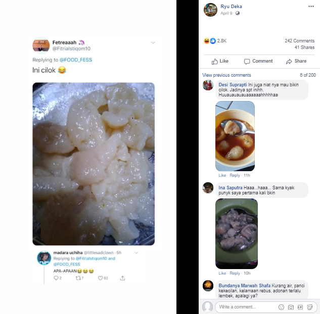 makanan gagal makanan gagal