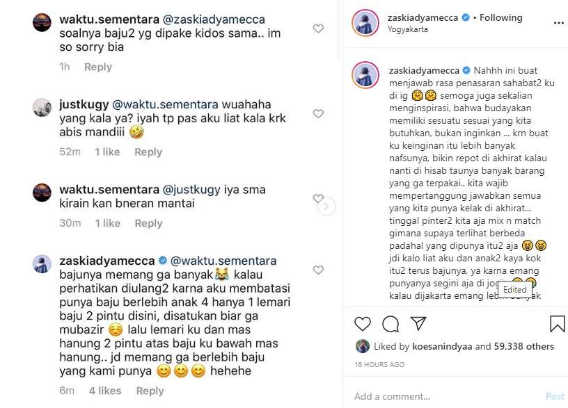 zaskia Adya Mecca (foto : @zaskiadyamecca)