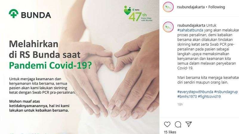 Tes Corona untuk ibu hamil