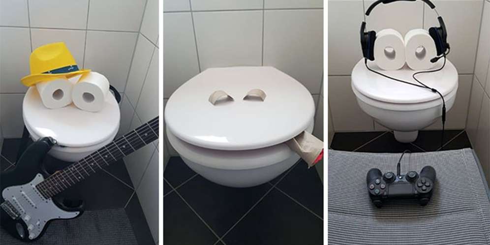 Toilet pun Jadi Sasaran Kreatifitas