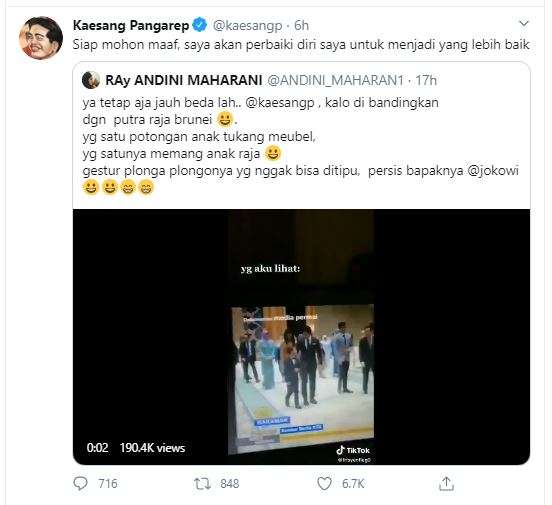 Twitter Kaesang Twitter Kaesang