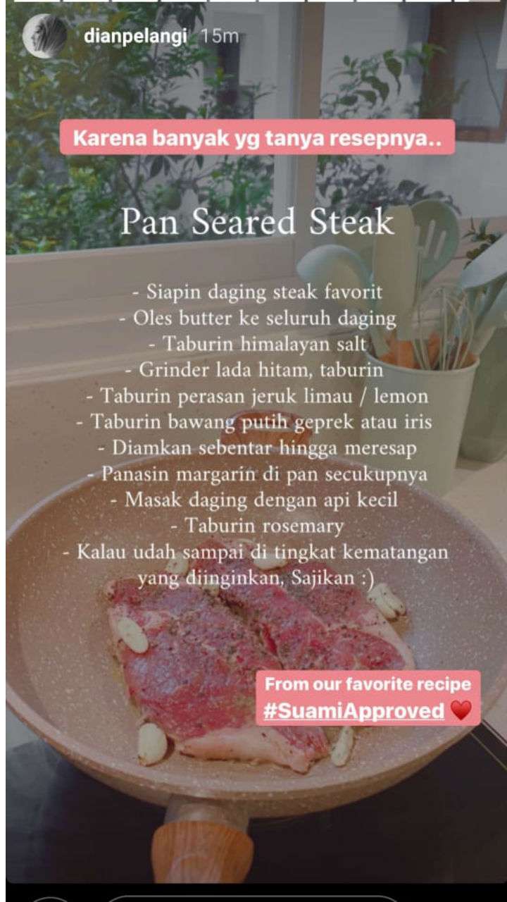 Resep Steak Dian Pelangi