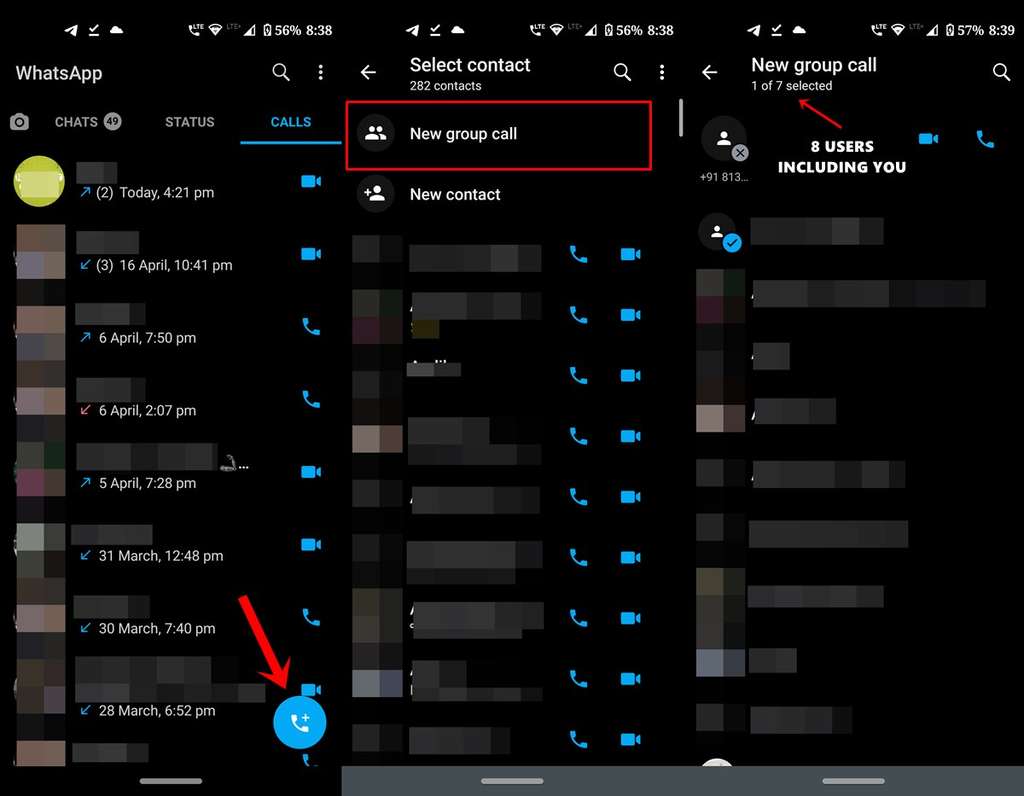 whatsapp videocall bisa digunakan 8 orang