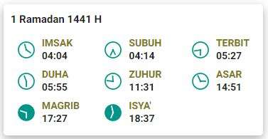Jadwal Buka Puasa 1 Ramadhan 1441 H Surabaya
