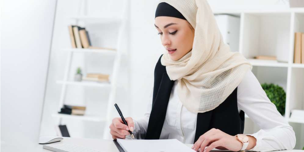 Ilustrasi Hijab Cantik